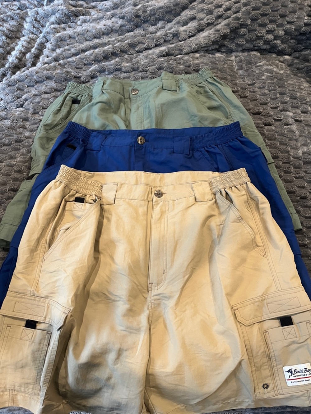 3 pairs men’s fishing shorts